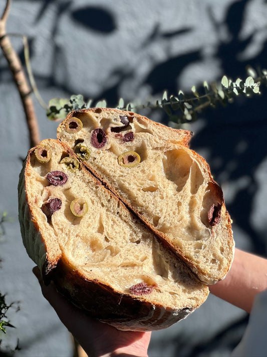 Rosemary Olive Light Rye Sourdough
